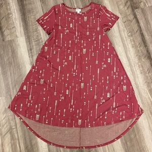 Boho Valentine Lularoe Carly Dress | sz Small | Swing Dress